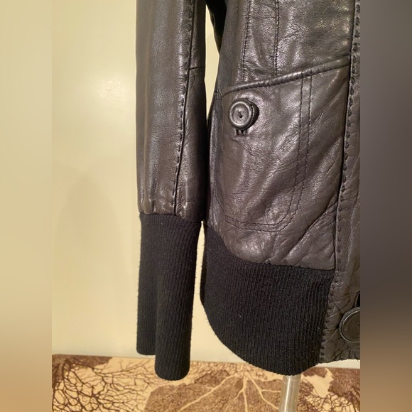 Mackage Hooded Leather Jacket Size M in good condition - Picture 9 of 16